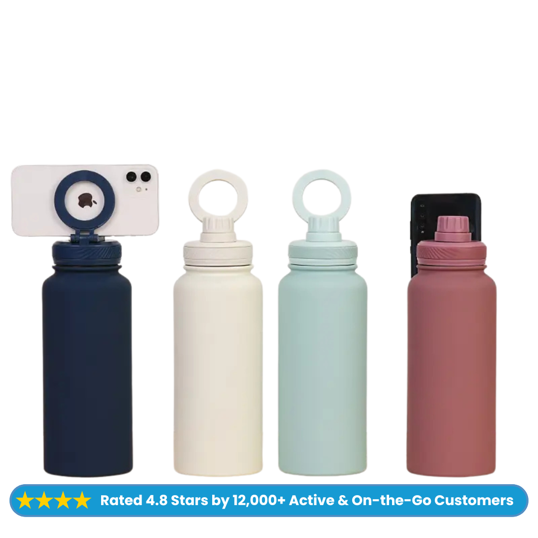 NEXA Water Bottle With Magnetic Phone Holder